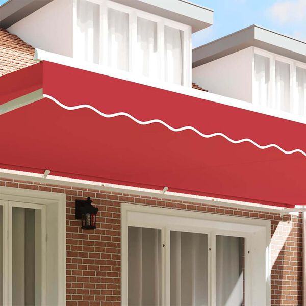 vidaXL Awning Valance Red 580 x 20 cm Canvas