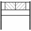vidaXL Metal Replace Headboard Black 107 cm