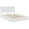 vidaXL Storage Bed with Headboard White 150 x 200 cm Engineered Wood
