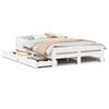vidaXL Bed frame without Mattress White 140x200 cm Solid Wood Pine