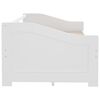 vidaXL 3-Seater Day Bed without Mattress White Solid Pinewood 90x200cm