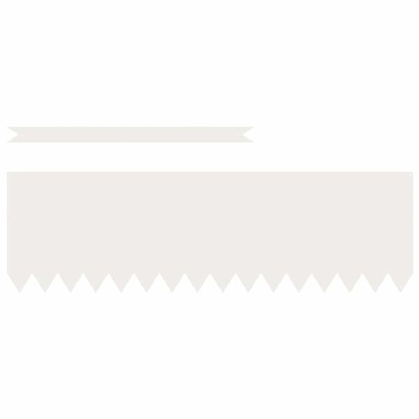 vidaXL Lawn Edging 10 pcs White 100 x 0.05 x 30 cm Cold Rolled Steel