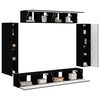 vidaXL TV Cabinet 4 pcs Black
