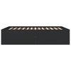 vidaXL Bed Frame without Mattress Black 150x200 cm King Size