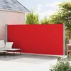 vidaXL Patio Retractable Side Awning 200x600 cm Red