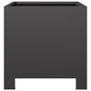vidaXL Garden Planters 2 pcs Black 30x30x30 cm Steel