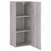 vidaXL TV Wall Cabinet Grey Sonoma 40.5x30x102 cm Engineered Wood