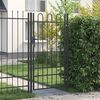 vidaXL Fence Gate Grey 100 x 175 cm Powder coated steel