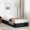 vidaXL Storage Bed with Mattress Black 90 x 190 cm Faux leather