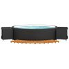 vidaXL Hot Tub Surround Black Poly Rattan and Solid Wood Acacia