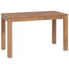 vidaXL Dining Table Solid Teak Wood with Natural Finish 120x60x76 cm