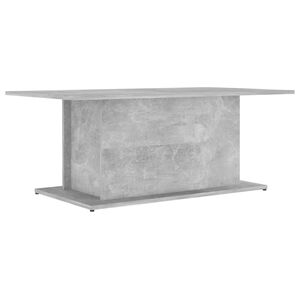 vidaXL Coffee Table Concrete Grey 102x55.5x40 cm Engineered Wood