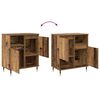vidaXL Sideboards 2 pcs Old wood 120 x 35 x 70 cm Engineered wood