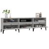vidaXL TV Cabinet Concrete Grey 150x30x44.5 cm Engineered Wood