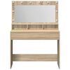 vidaXL Dressing Table Sonoma Oak 100 x 41 x 135 cm Engineered Wood