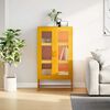 vidaXL Highboard Mustard Yellow 68x39x123 cm Steel