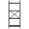 vidaXL Bookshelf Black Oak 56 x 34 x 133.5 cm Engineered Wood