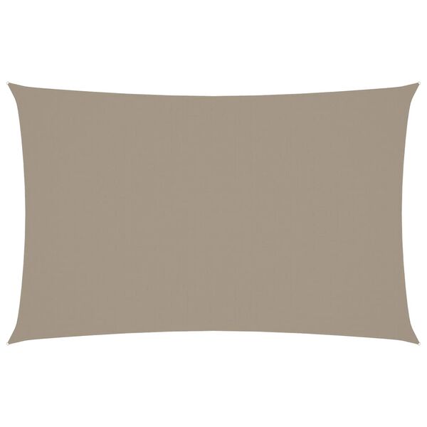 vidaXL Sunshade Sail Oxford Fabric Rectangular 4x7 m Taupe