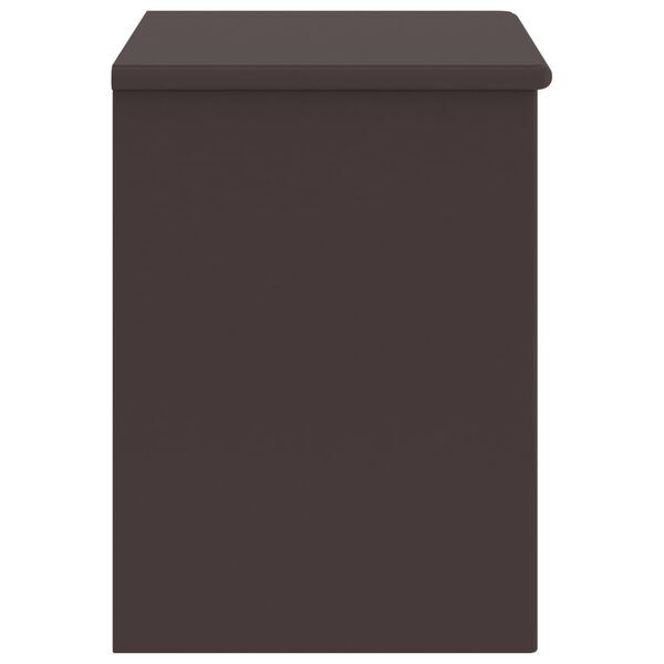 vidaXL Bedside Cabinet Dark Brown 35x30x40 cm Solid Pinewood