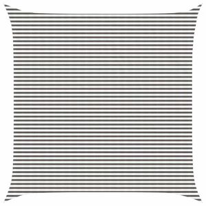 vidaXL Sunshade Sail Light Grey and White 7 x 7 m HDPE