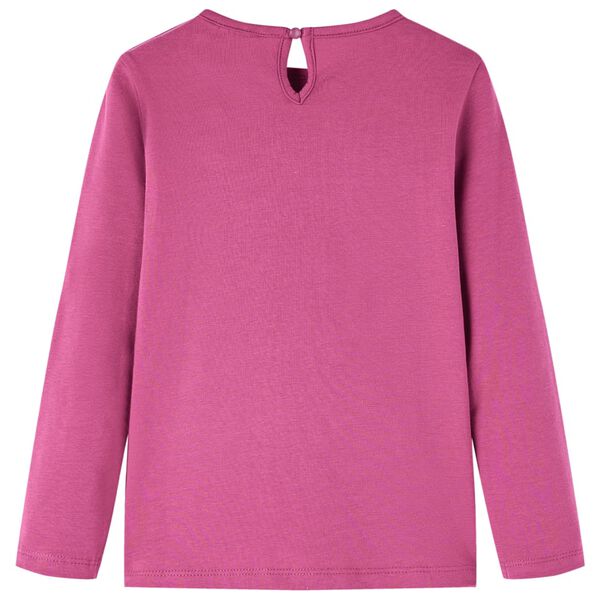 Kids' T-shirt with Long Sleeves Raspberry 92
