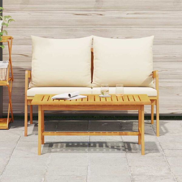 vidaXL Coffee Table Brown Solid Acacia wood