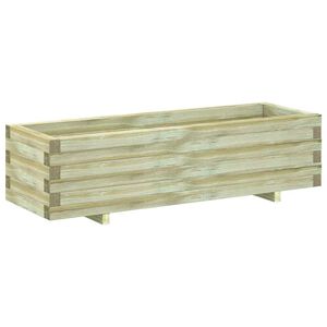 vidaXL Raised Bed 120x40x30 cm Wood Rectangular