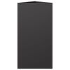 vidaXL Garden Planter Black Triangular 40x34.5x70 cm Steel