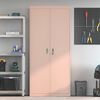 vidaXL Storage Cabinet 2 pcs Pink 90 x 40 x 200 cm Steel