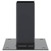 vidaXL Post Bases Square 4 pcs Anthracite 61x61 mm Powder-coated Steel