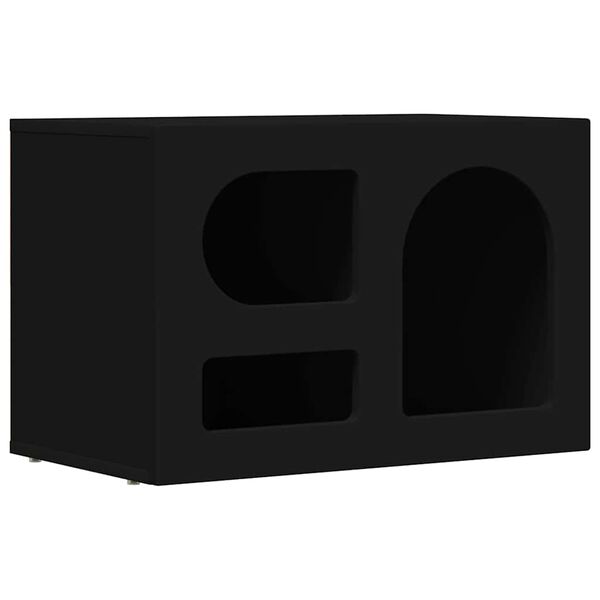 vidaXL TV Cabinet Black 60 x 35 x 40 cm Engineered Wood