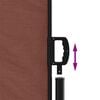 vidaXL Retractable Side Awning Brown 100x300 cm