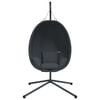 vidaXL Hanging Egg Chair with Stand Anthracite Fabric and Steel