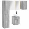 vidaXL Bathroom Cabinet Set 5 pcs Grey Sonoma 43 x 11.5 x 60.5 cm