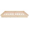 vidaXL Bed Frame without Mattress Solid Wood 140x190 cm