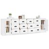 vidaXL Sideboards 3 pcs White Engineered Wood