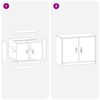 vidaXL Storage Cabinet White 90 x 40 x 70 cm Steel