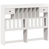 vidaXL Bookcase Bed without Mattress White 140x190 cm Solid Wood Pine