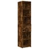 vidaXL Highboard Smoked Oak 40x42.5x185 cm Engineered Wood