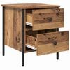 vidaXL Bedside Cabinet with Drawer Old wood 40 x 42 x 50 cm
