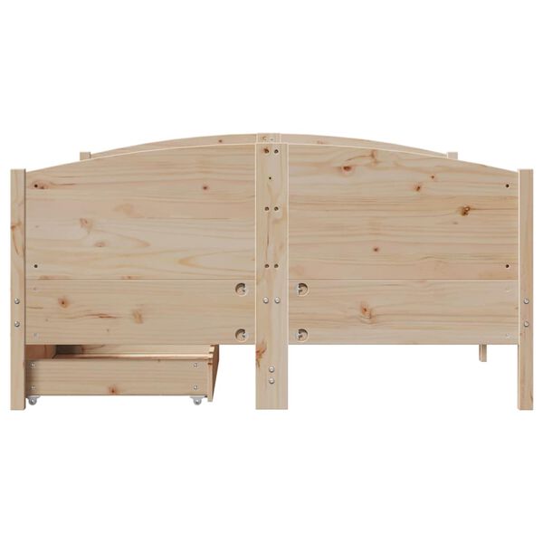 vidaXL Bed Frame without Mattress 140x200 cm Solid Wood Pine