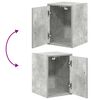 vidaXL Garage Wall Cabinets 2 pcs Concrete Grey Engineered Wood