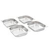 vidaXL Gastronorm Containers 4 pcs GN 1/2 65 mm Stainless Steel