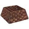 vidaXL Christmas Tree Collar Square Brown Wash 50 x 50 x 25 cm