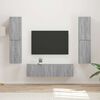 vidaXL TV Cabinet Set 6 pcs Grey Sonoma Engineered Wood
