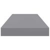 vidaXL Floating Wall Shelves 2 pcs Grey 60x23.5x3.8 cm MDF