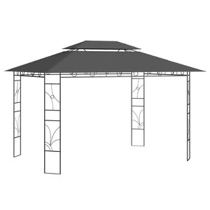 vidaXL Gazebo 4x3x2.7 m Anthracite 160 g/m&sup2;