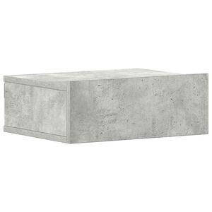 vidaXL Floating Nightstand Concrete Grey 40x30x15 cm Engineered Wood