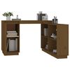 vidaXL Desk Honey Brown 110x50x75 cm Solid Wood Pine