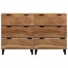 vidaXL Sideboard Set 2 pcs Natural 60 x 33.5 x 75 cm Solid Acacia Wood
